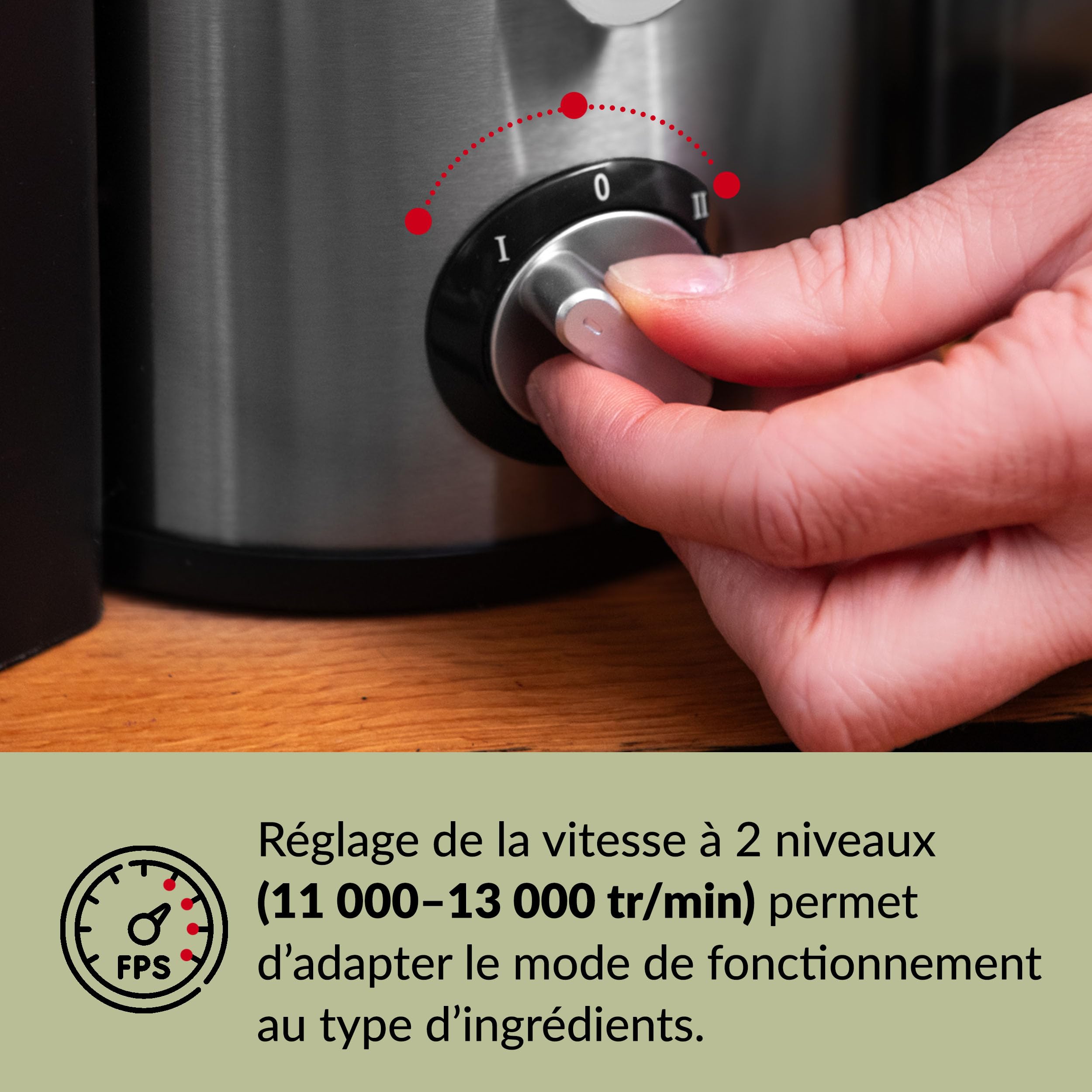 LEHMANN Centrifugeuse Extracteur de Jus, Préparation Rapide, Goulotte large de 75mm, Récipient à Pulpe 1,5L et Récipient à Jus 450ml, 2 Vitesses, Machine à Jus pour Légumes et Fruits