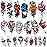 77 Sheets Temporary Tattoo, 17 Sheets Half Arm Flower Rose Skull Butterfly Snake Fake Tattoos for Adults, 60 Sheets Tiny Waterproof Temporary Tattoos Body Art Sticker Realistic for Women Girls or Kids