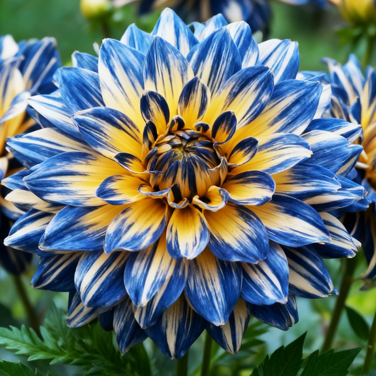 Perennial Dahlia Tubers, Dahlia Bulbs, Vibrant, Spring Summer Gardens Full Sun, Excellent Display Indoor Perennial Balcony Garden Bulbs-8 Bulbs-E — image 1
