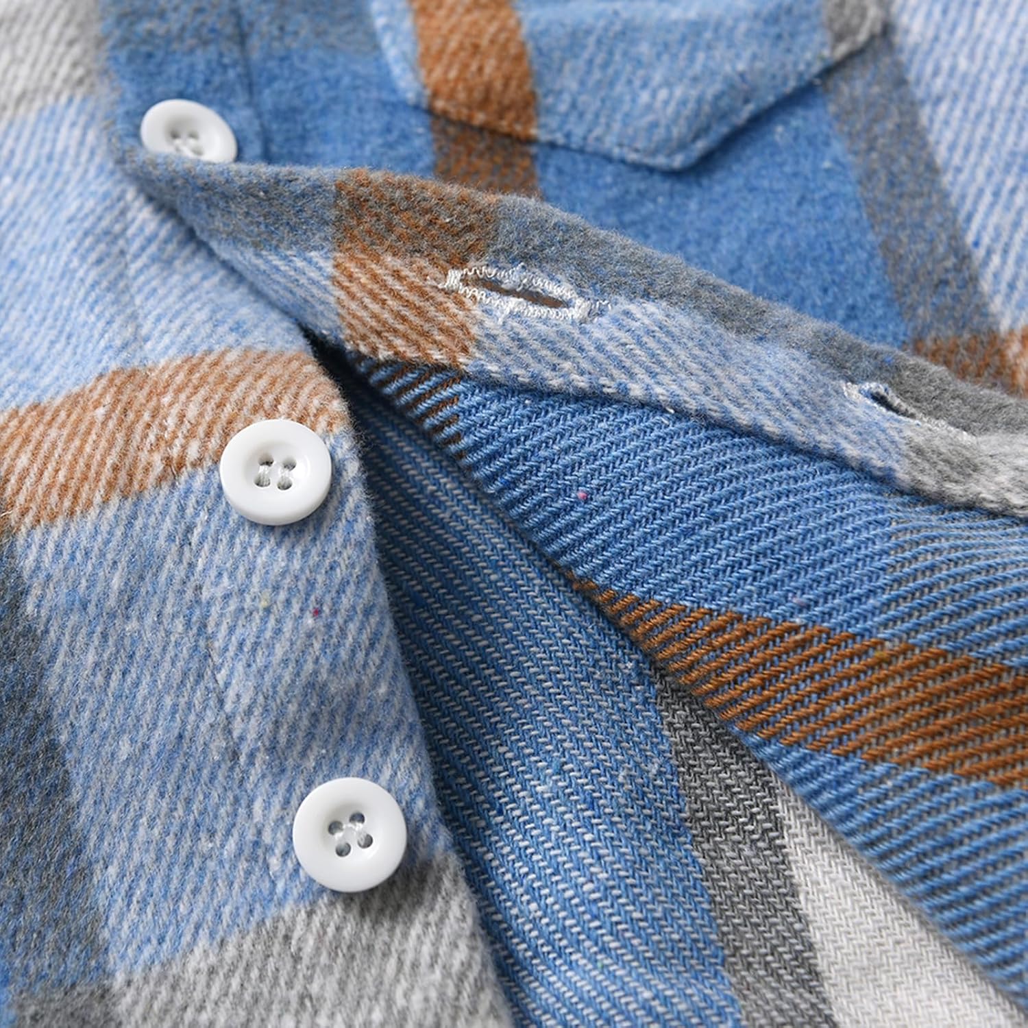 Boys Clothing Sets Toddler Plaid Outfits Flannel Hooded Shirts + Sweatpants Kids Fall Clothes Set - Image 4