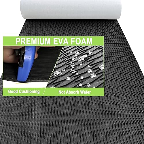 Miniatura 4 de Boat Flooring EVA Foam Boat Decking Sheet Self Adhesive Marine Mat Camo Soft Traction Pad for Fishing Boat Kayak Cooler RV Flooring Surfboard