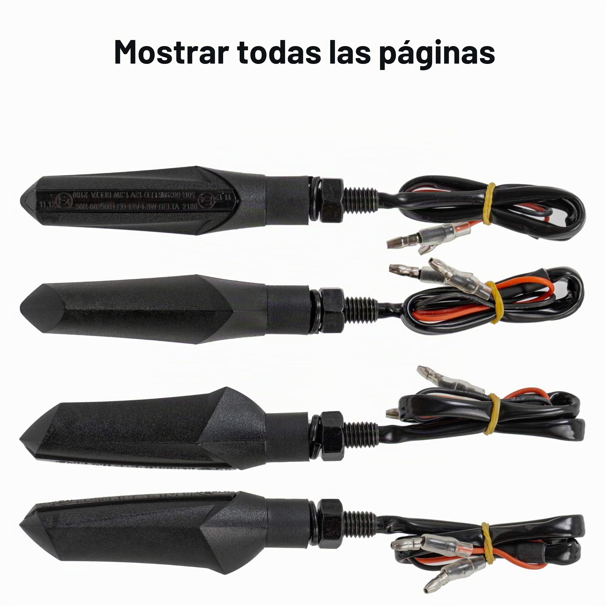 Simda Pro Intermitentes Led Moto Universales Intermitentes Moto 2 unidades (1 par) Homologados Luz Senal de Giro Indicator