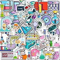 Vista 1 de 50 calcomanías divertidas de ciencia de laboratorio para adolescentes, estudiantes, profesores, experimentos científicos, calcomanías de vinilo
