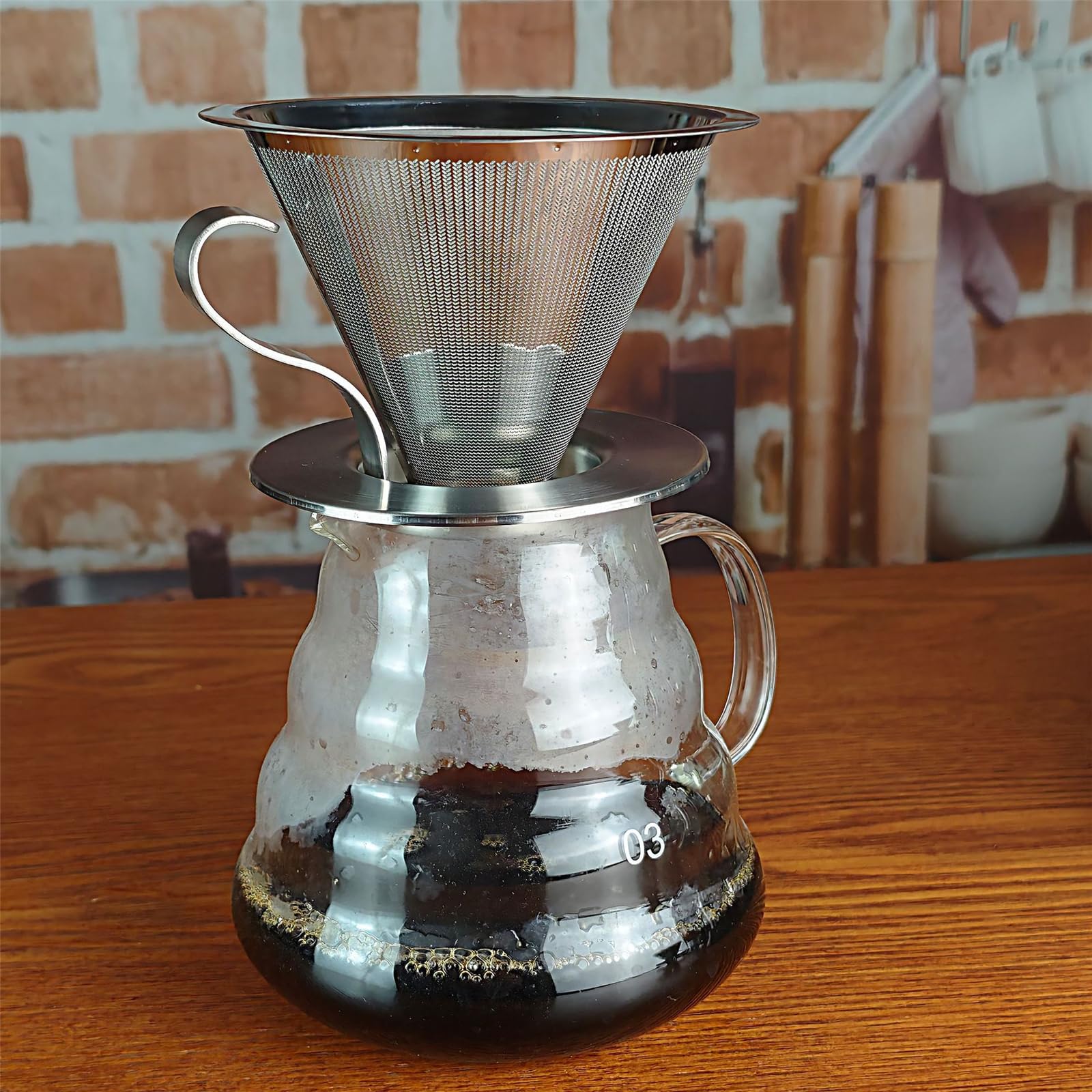 Amazon｜YIGZYCN ステンレススチール製コーヒードリッパー ハンド 
