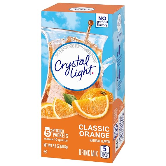 Crystal Light Classic Orange Drink Mix (5 Pitcher Packets)