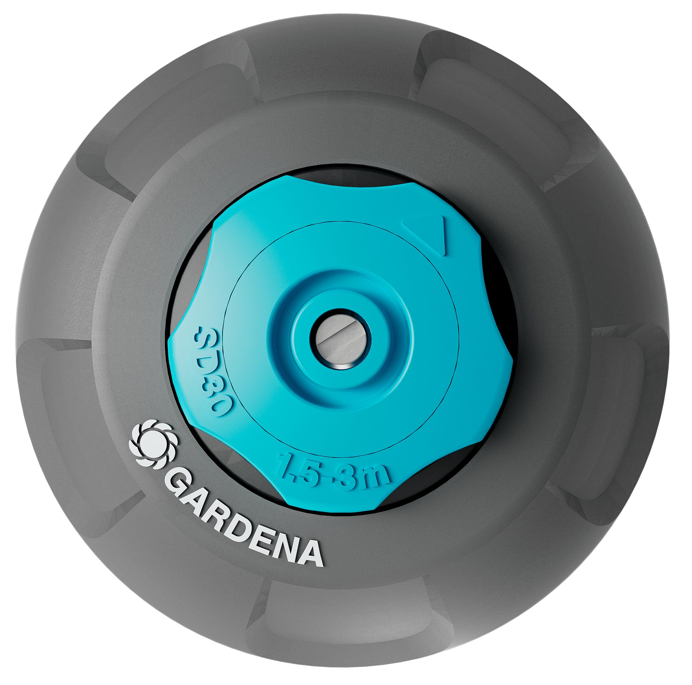 Gardena Sprinklersystem Irrigatore Pop-up SD30: sistema di irrigazione pop-up per prati piccoli fino a 30 m², gittata 1,5–3 m, con ugello, filetto femmina 1/2 pollici (8241-20) (Confezione da 5)