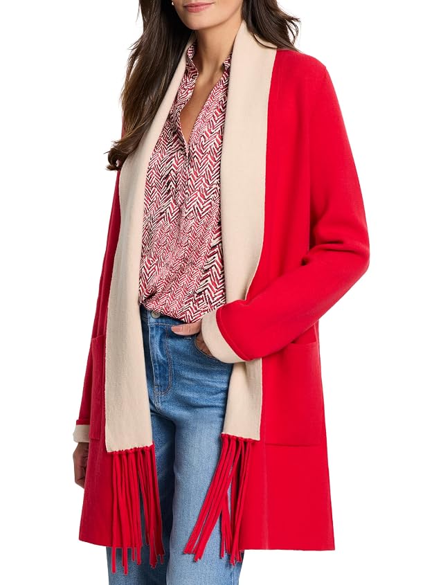 NIC Zoe Womens Cool Nights Reversible Fringe Jacket
