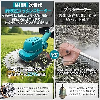 新品 草刈り機 充電式 草刈機 18V 刈込幅255mm 4000mAh Amazon.co.jp: 草刈機 充電式 草刈り機 18vバッテリー対応 刈込