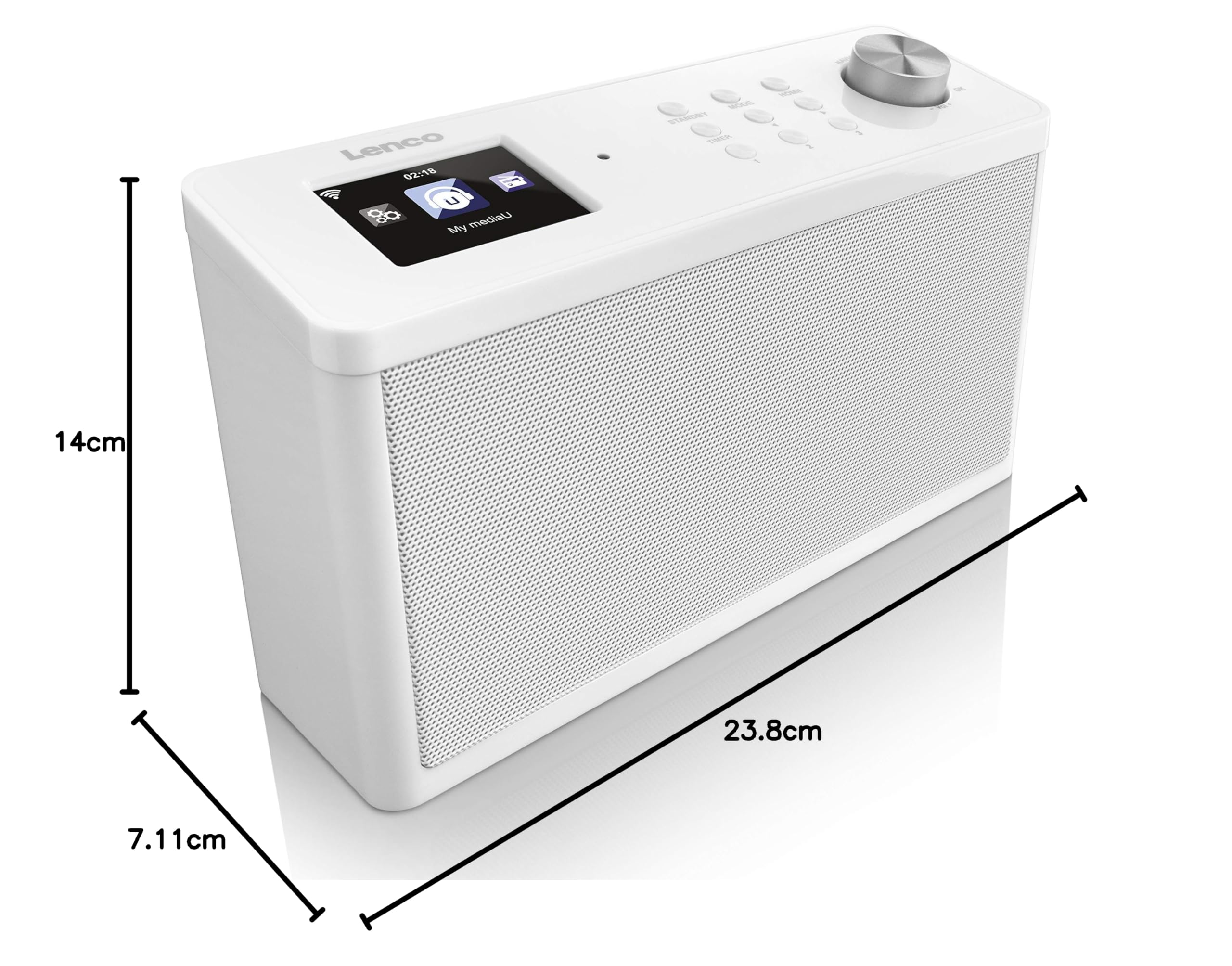 Lenco KCR-2014 Radio portable Blanc