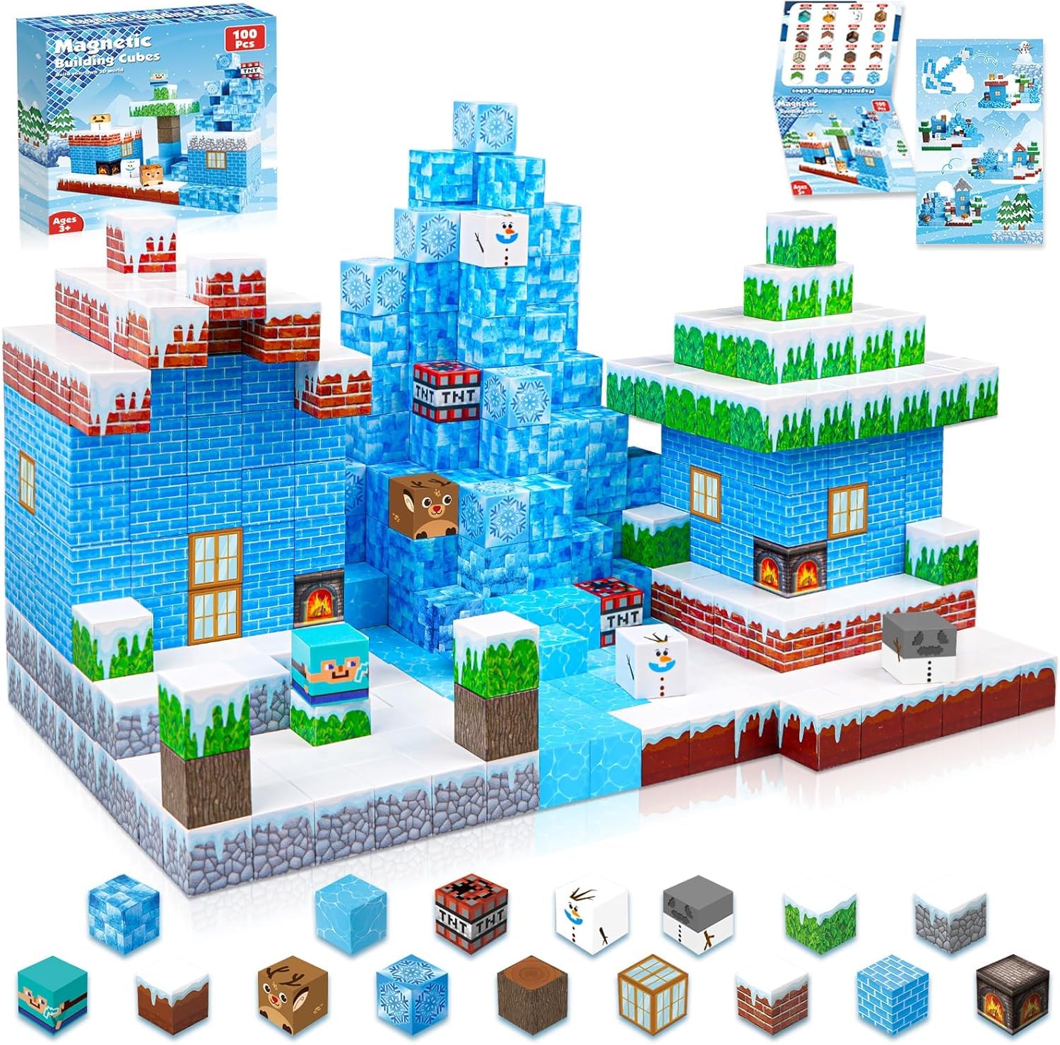 Goody KingMagnetic Building Blocks Building Toy Frozen World