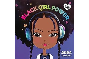 2024 Black Girl African American Inspirational Girl Wall Calendar