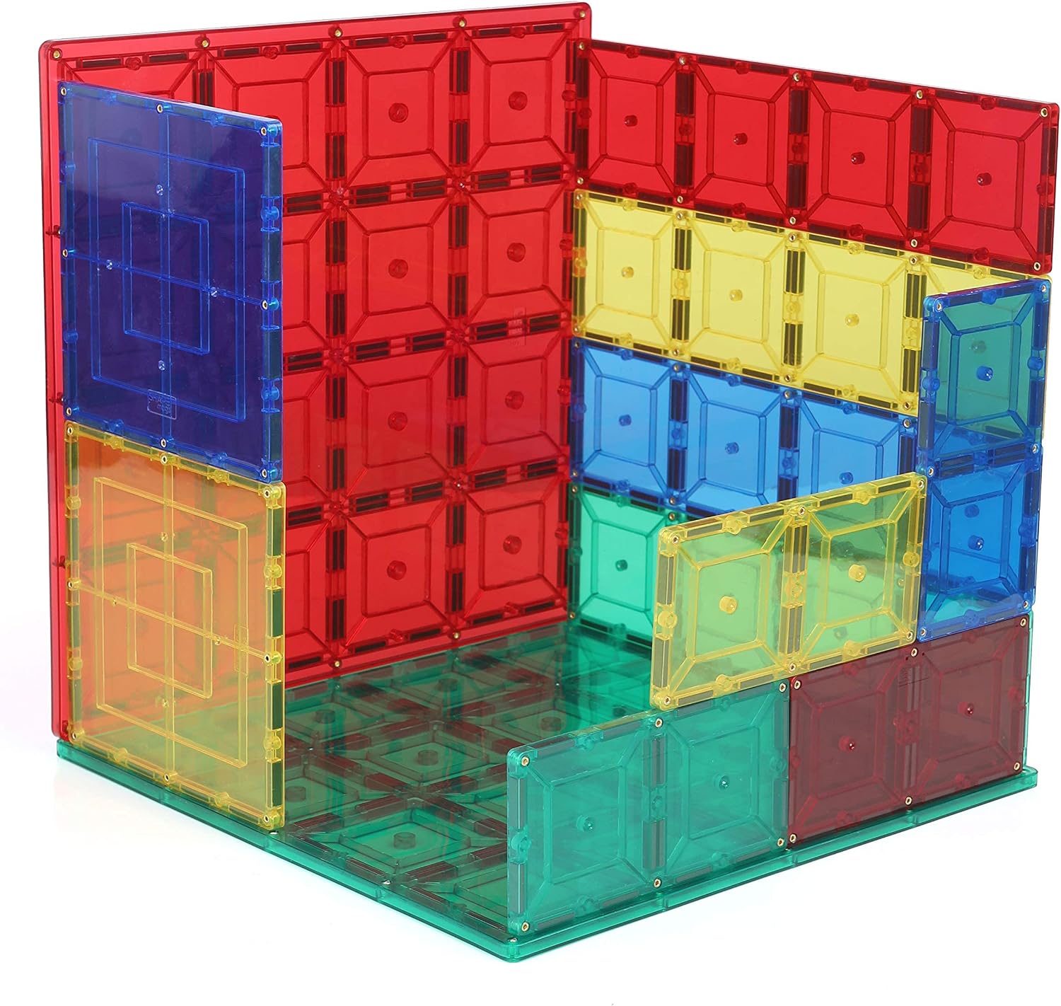 Shapemags 12 Pcs Set Magnet Building Tiles Magnetic Blocks - Mega Stabilizer Building Kit, Award Winning STEM Educational 3D Construction Blocks Set