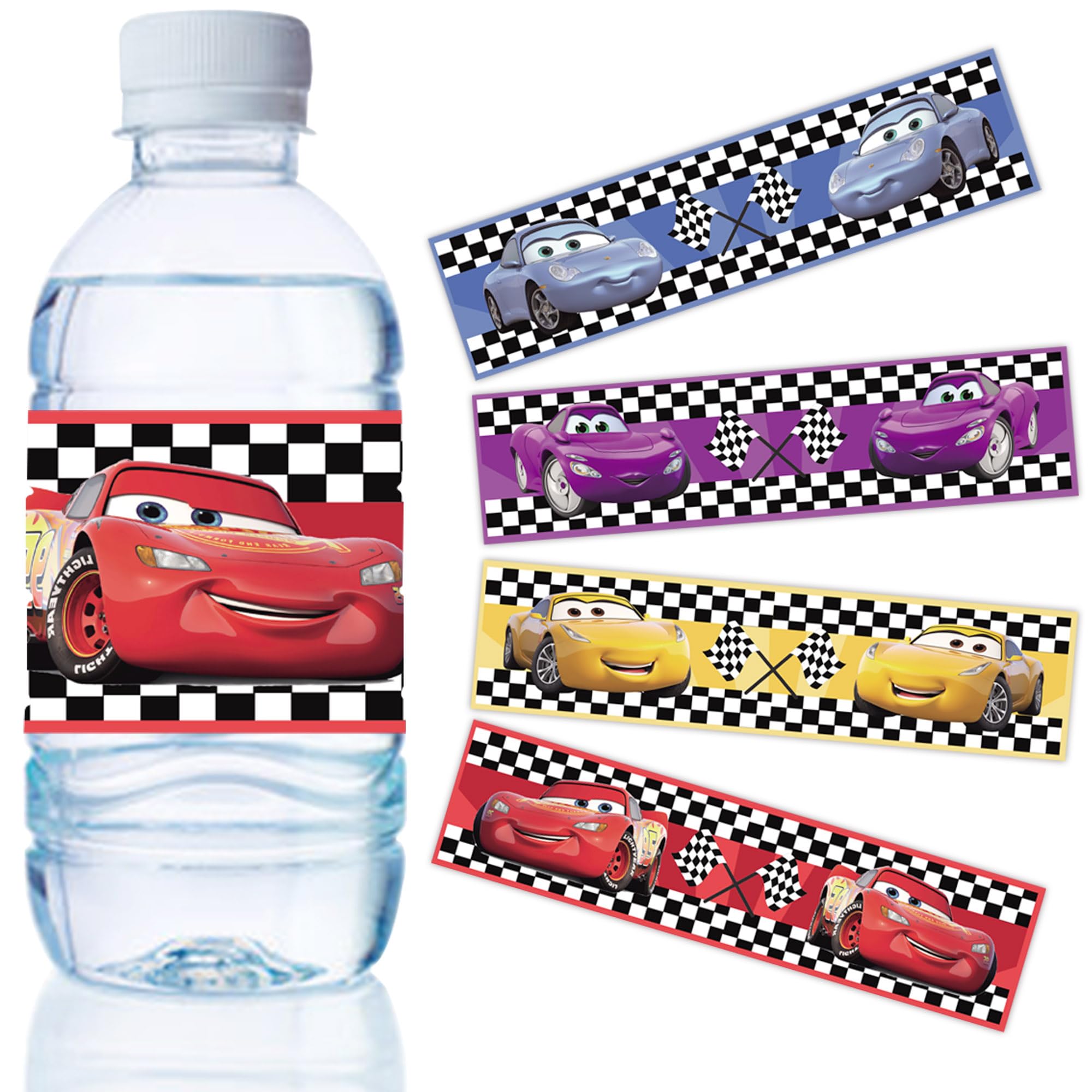 Cars Water Bottle Labels