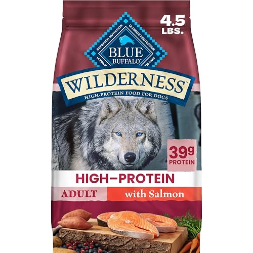 Blue Buffalo Wilderness Salmon & Wholesome Grains Adult Dry Dog Food 4.5 lb