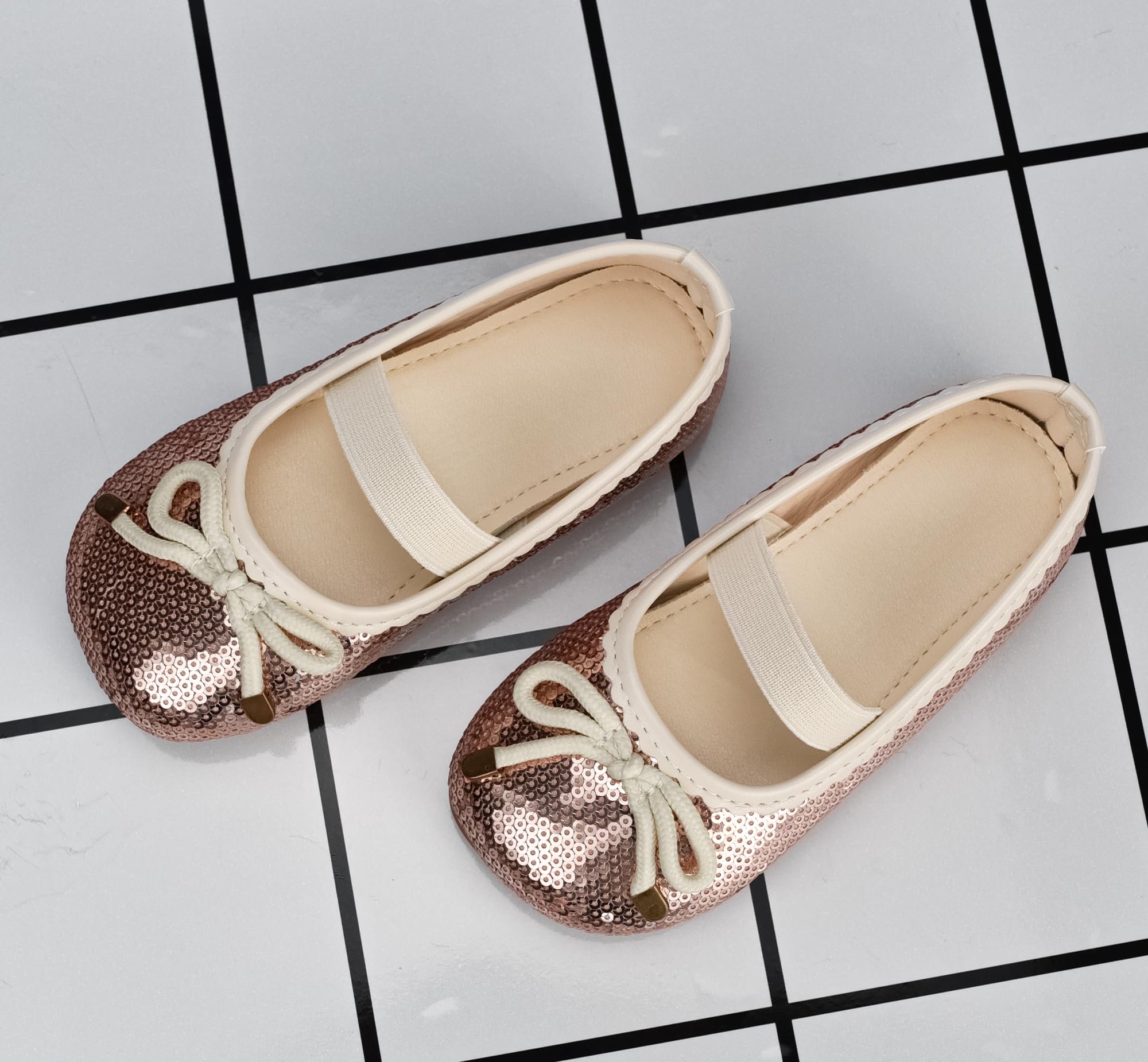 Chaussures Mary Jane Paillettes Princesse Filles Ballerines Scintillantes Anniversaire