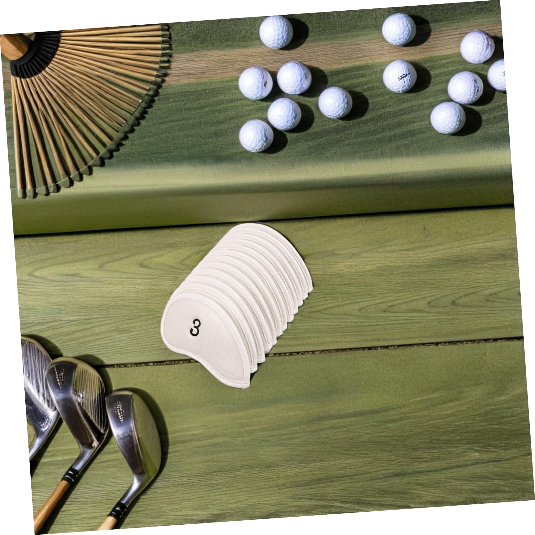 12 Piezas Fundas de Golf para Palos con Números Cubiertas de PVC Resistente para Driver de Fairway y Putter Protección Duradera y Organización para Clubes de Golf