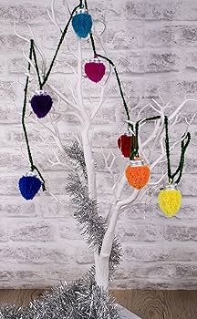 Pom Pom Wreath Kit Rainbow Pride Decoration Festive Green Christmas Wall Art Decor Pompom