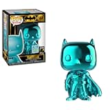 Funko Pop! DC Batman 80 Years Teal Chrome Batman 2019 Shared Sticker Exclusive SDCC