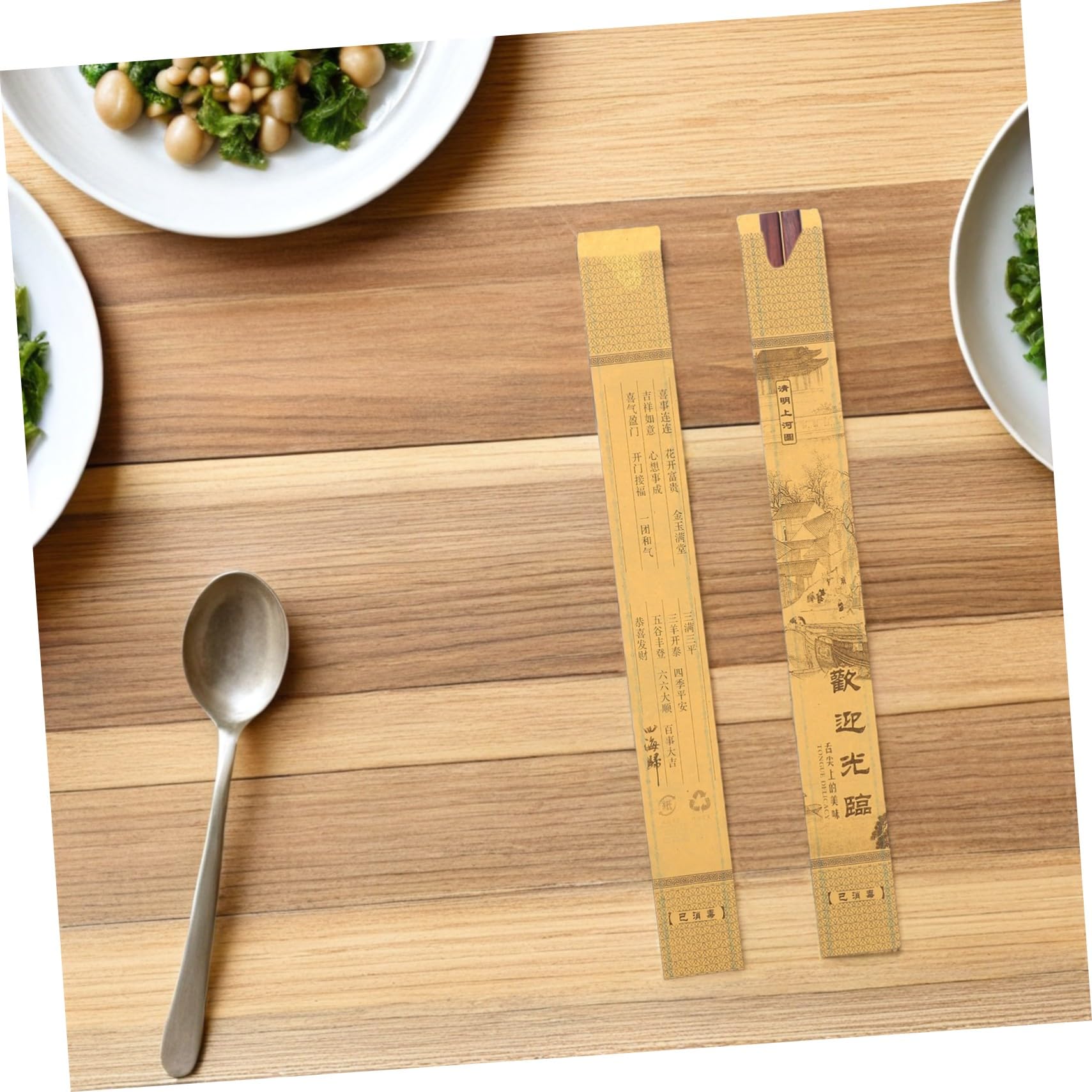 COLLBATH Lot De 1 000 Pochettes pour Baguettes De Style Japonais pour Cuisine Restaurant Service De Cuisine Couverts Salle À Manger Sacs De Transport pour Baguettes Pochettes en