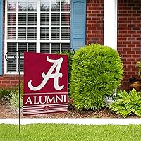 Vista 2 de Rico Industries NCAA Alumni - Bandera de jardín de doble cara de 13 x 18 pulgadas