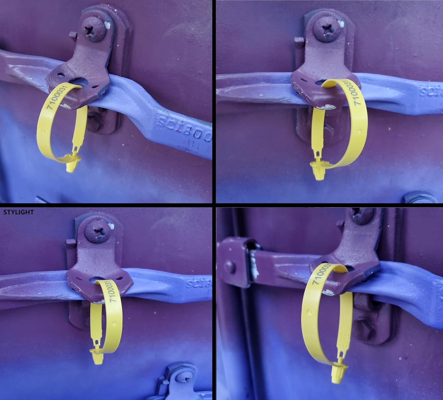 100 Plastic Trailer Seals, Numbered Sequentially, Shipping Seals (100, Yellow) - Image 2