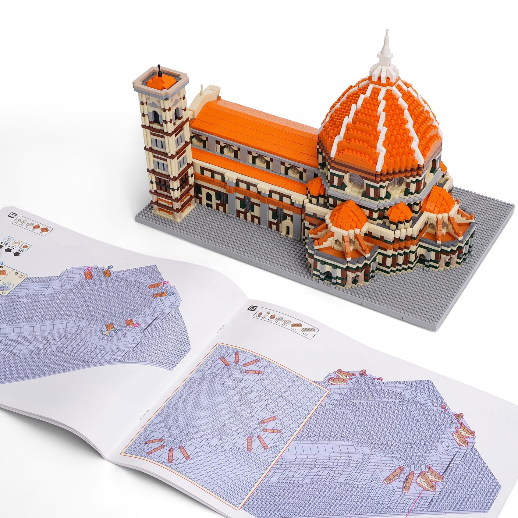 LULUFUN Bloques de construcción, Kit de construcción de la Catedral de Santa Maria del Fiore, Modelo arquitectónico mundialmente Famoso, Regalo para Adultos y niños