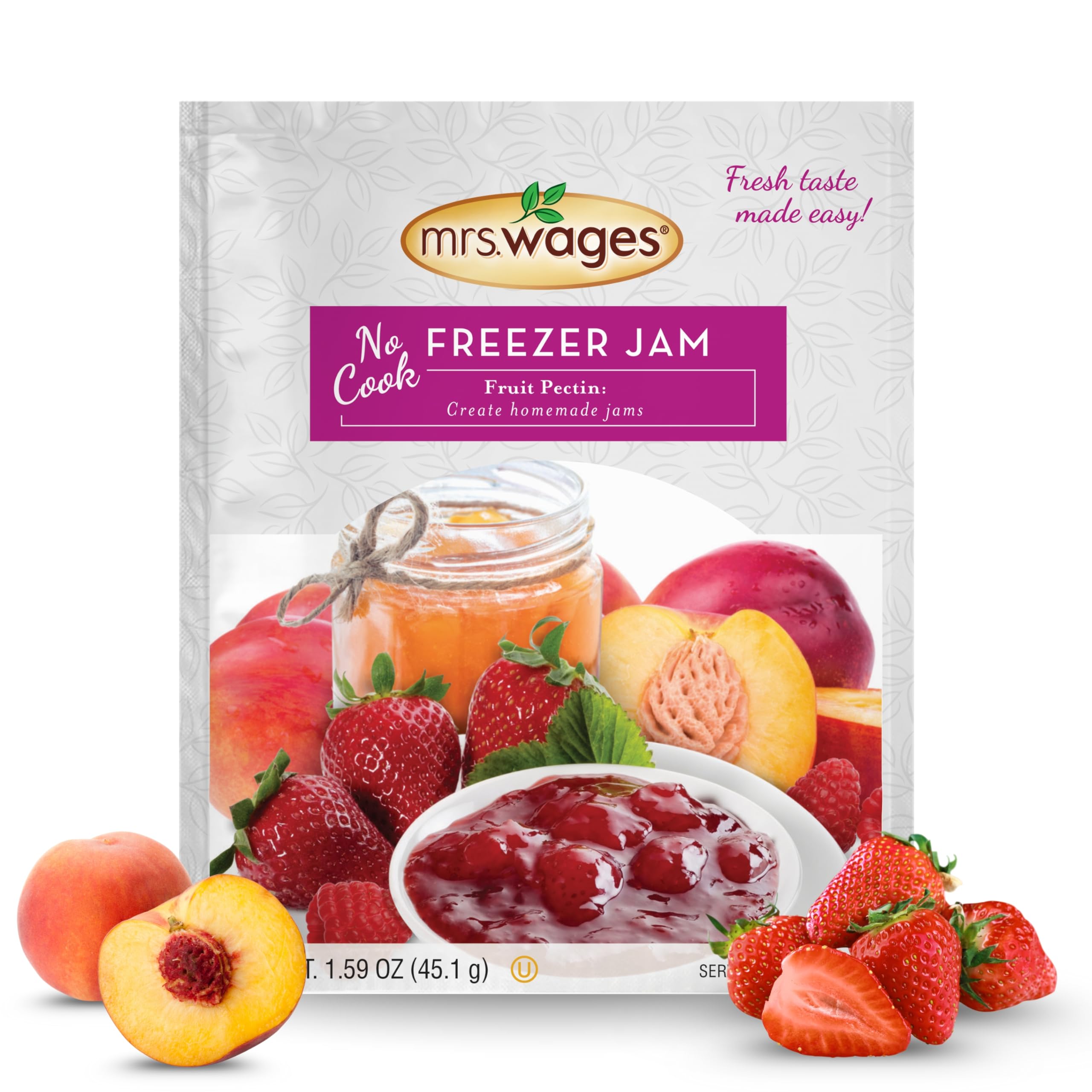 Amazon.com : Mrs. Wages No Cook Freezer Jam | Fruit Pectin | Easy