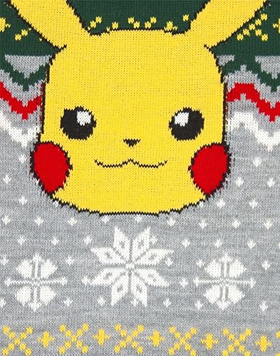 Miniatura 5 de Pokemon Jersey navideño Pikachu de punto festivo para niños y niñas