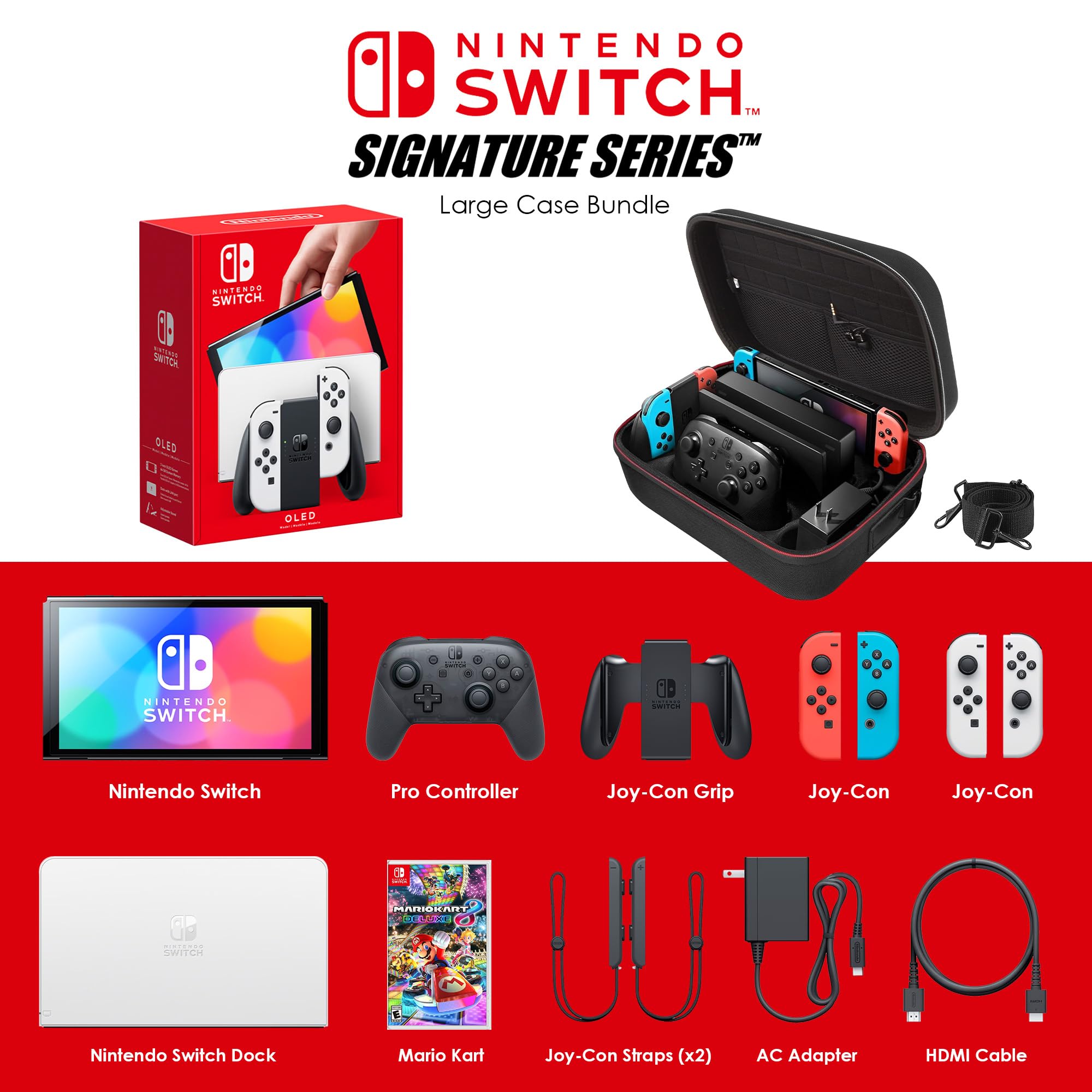 Amazon.com: Nintendo Switch OLED Model (White) Mario Kart 8 Deluxe