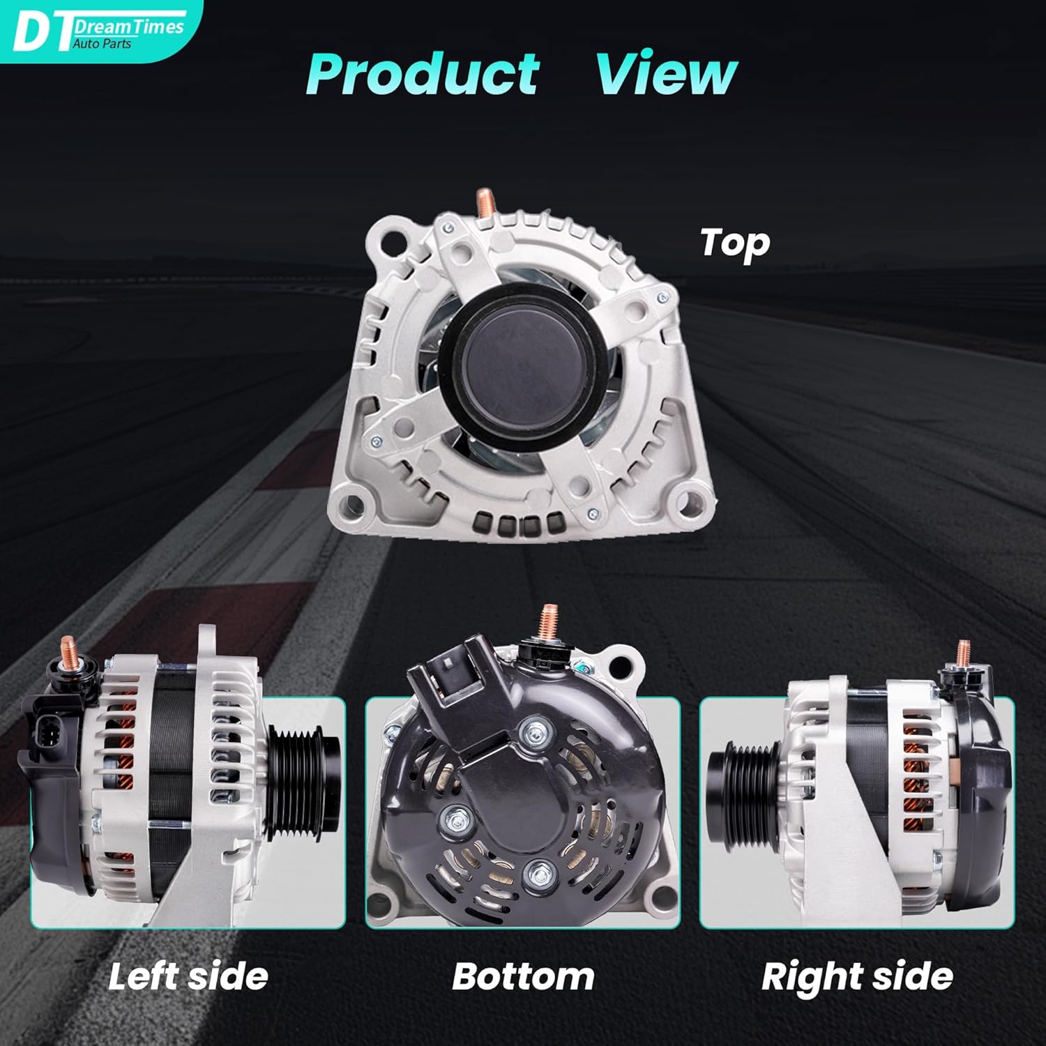 Dreamtimes Alternator For/Chevy EXPRESS SILVERADO SUBURBAN TAHOE For/Cadillac Escalade, For/GMC SAVANA SIERRA YUKON High Output 150A 12V, OE Replacement # 84143543