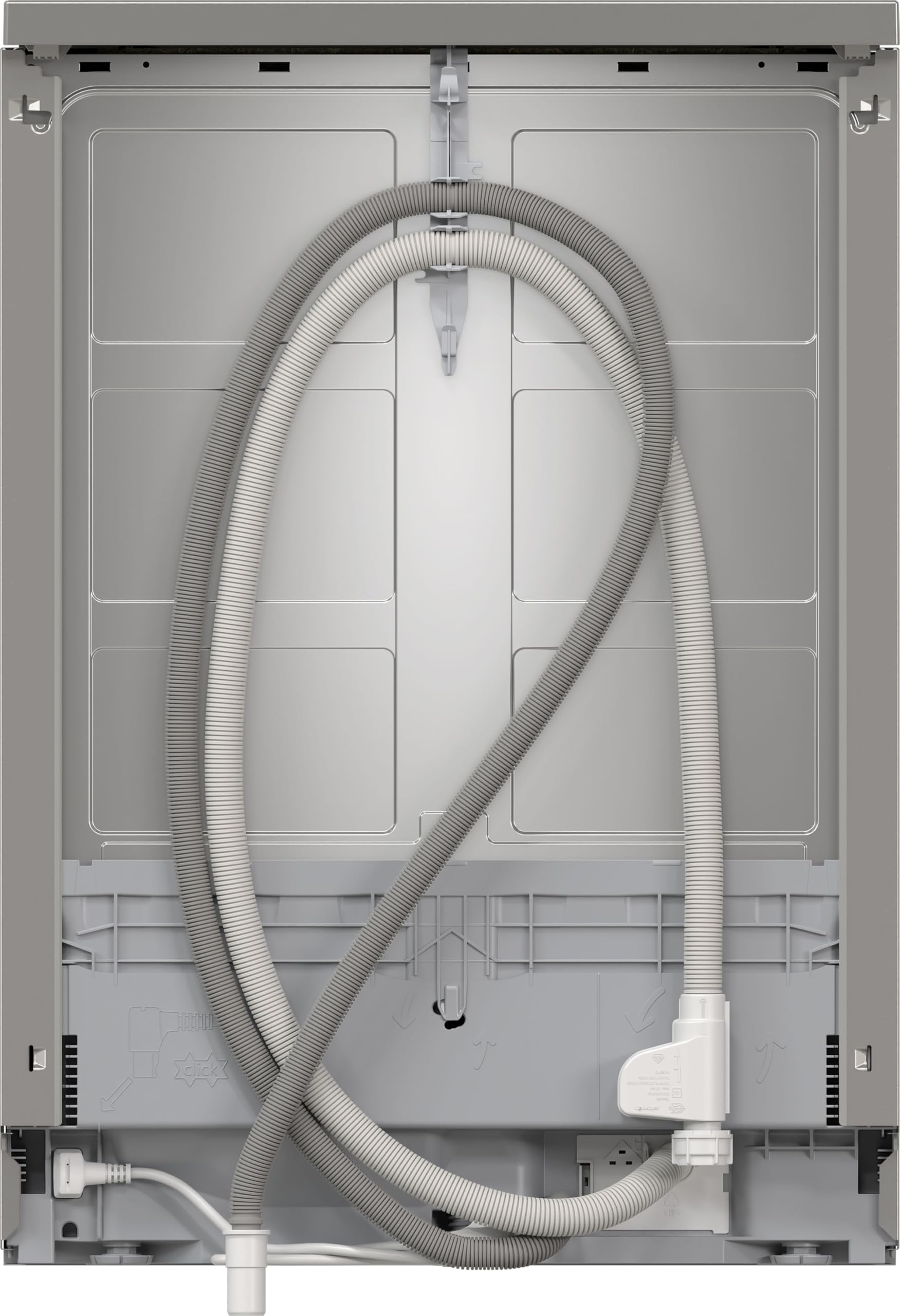Bosch SMS4EVI08E Serie 4, Lavastoviglie da libera installazione, Home Connect, EfficientDry: apertura automatica della porta, Diagnostica da remoto, Assistente al lavaggio, Acciaio, 60cm