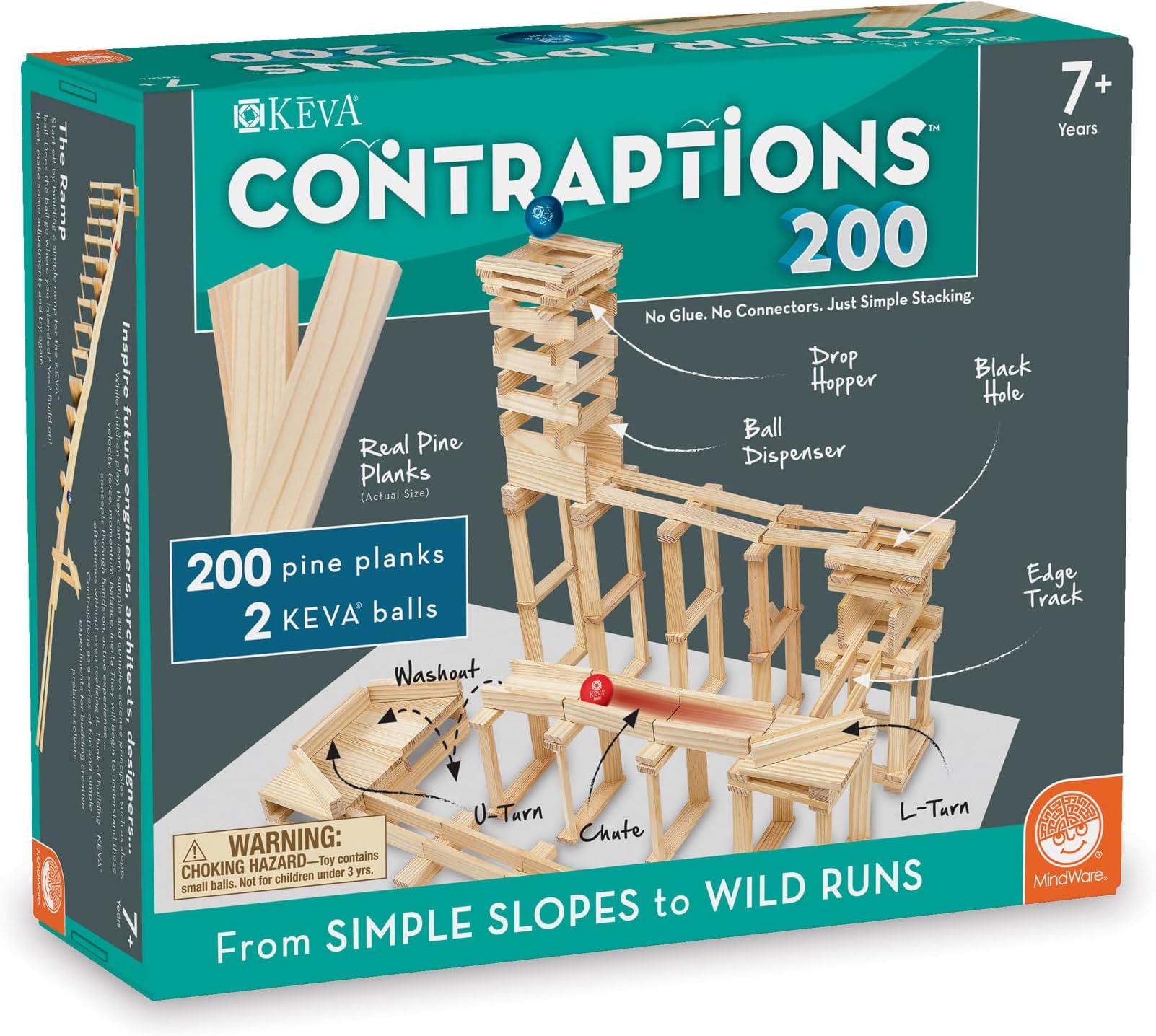 KEVA Contraptions, 200 Plank Set