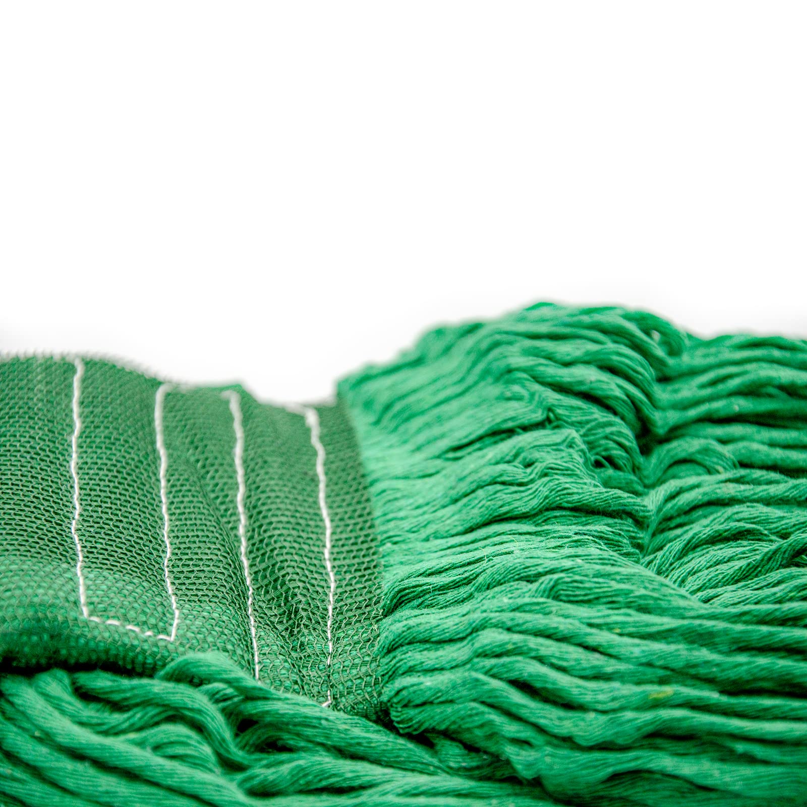 Lot De 3 Têtes De Balai à Franges Bouclées - Recharges Coton Commercial Bleu/Vert