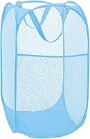 Vista 11 de BATTOO Cesta de lavandería plegable de malla fuerte de lujo tipo pop-up con bolsillo lateral para cuarto de lavandería, baño, habitación de niños