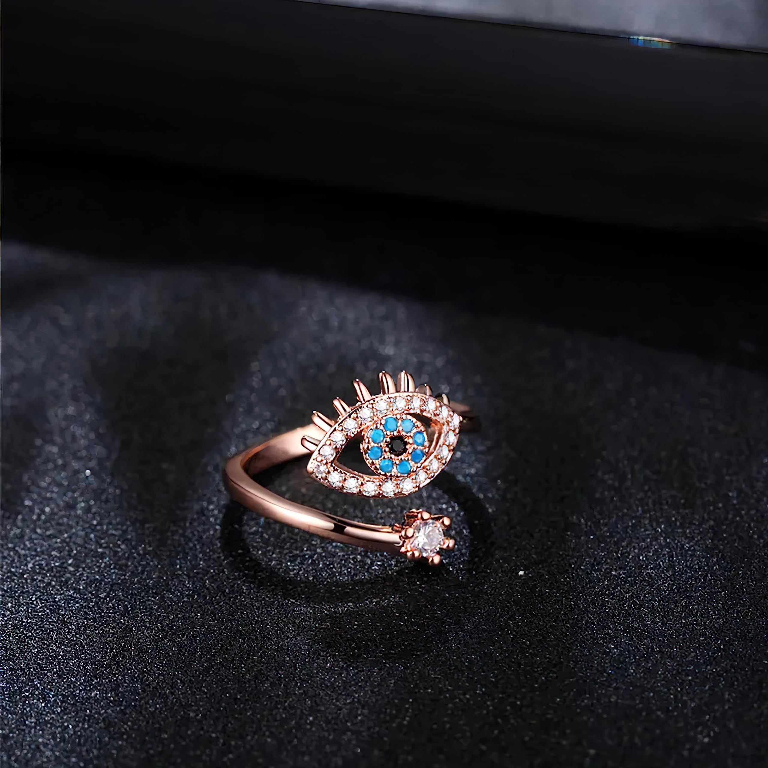 Fashion Frill Delicate Hug Silver Ring For Women I AM Enough Love Adjustable Finger Rings For Women Girls Love Gifts Women's Jewellery Rings Combo (Style 2) 3