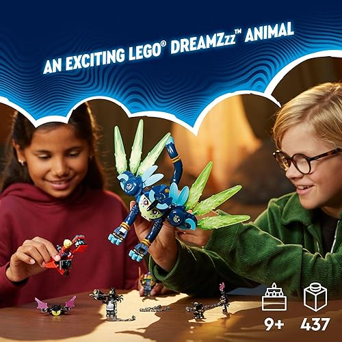 Miniatura 2 de LEGO DREAMZzz Zoey and Zian The Cat-Owl, juego de construcción de juguetes de animales inspirado en programas de televisión para niños, juguete para