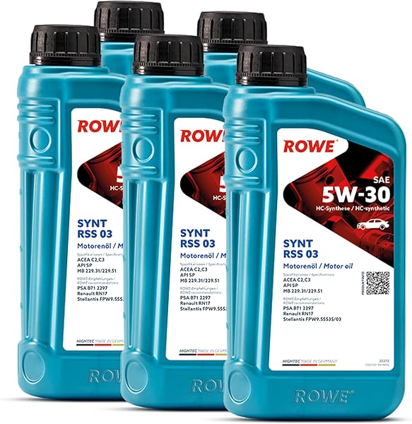 ROWE HIGHTEC SYNT RSS 03 SAE 5W-30 OIL-CODE 20372-0010-99 (4) - 5