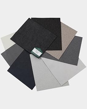 Yoolax Smart Curtains, Fabric Samples for Motorized Curtain, Dark Color | Light Filtering, Blackout, Multicolor Fabric Swatches for Curtains, Preview Materials and Colors before Customizing