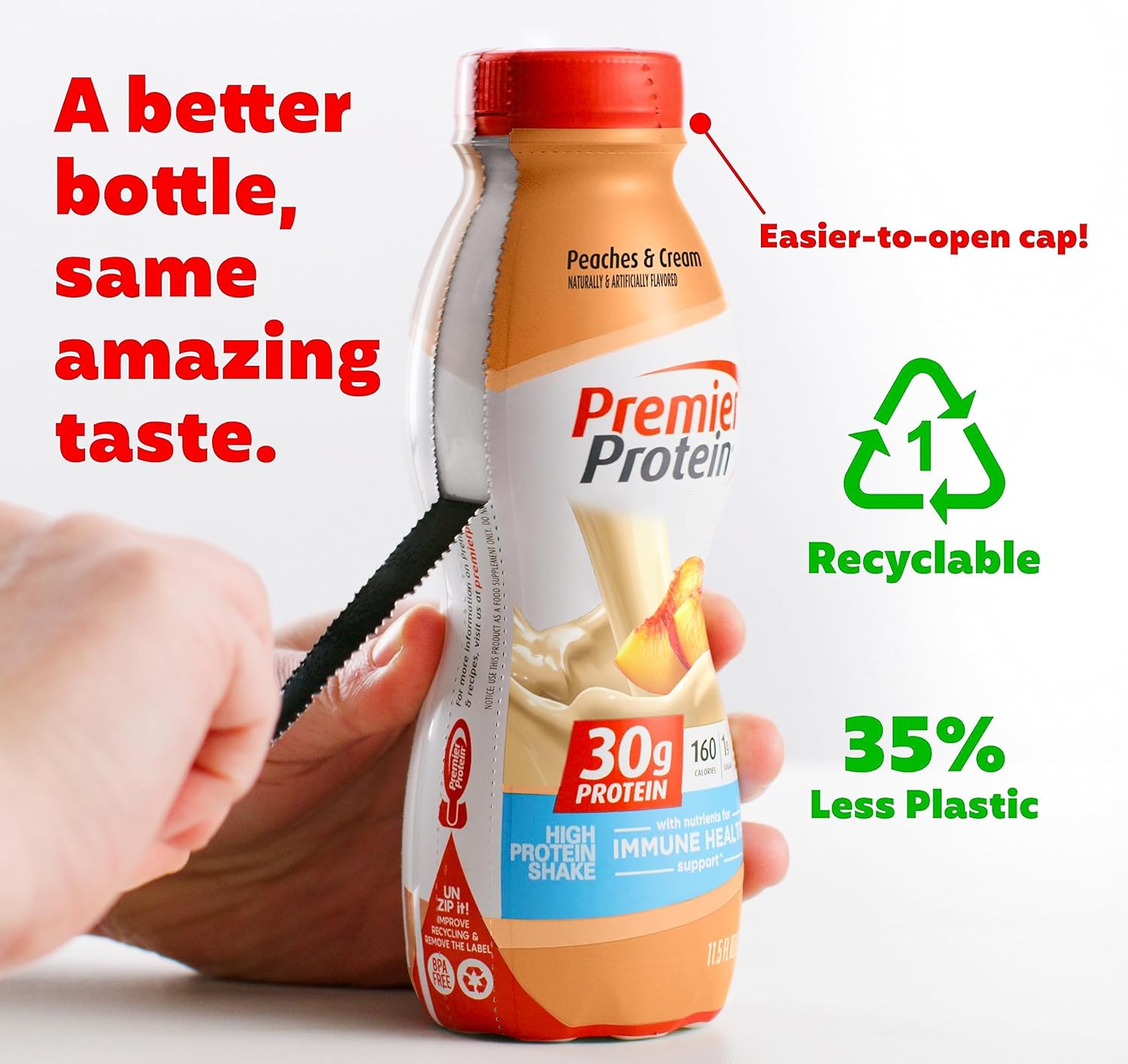 Premier Protein Shake Root Beer Float & Peaches Cream 30g Protein 1g Sugar 24 Vitamins Minerals 12 Pack Bundle