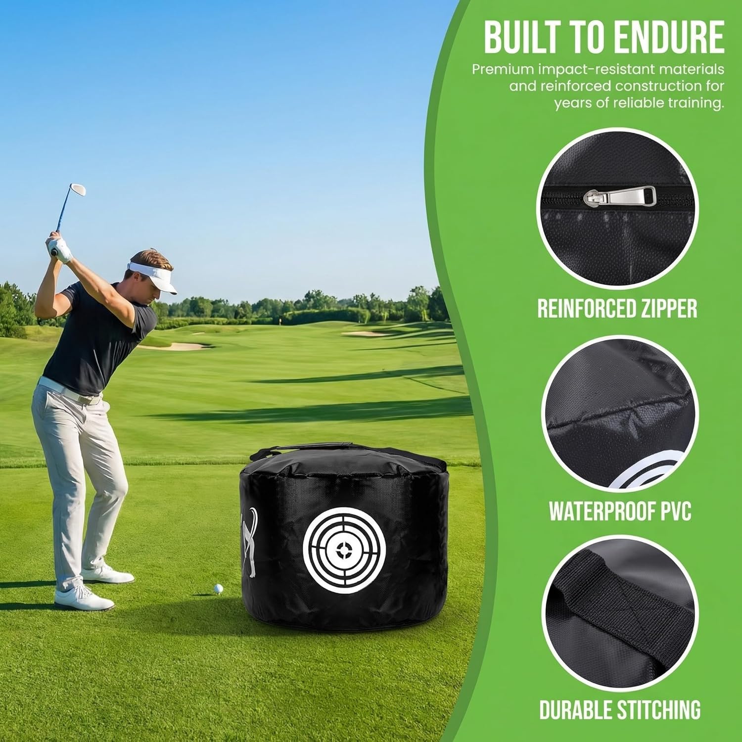Golf Impact Bags, Golf Swing Trainer,Golf Gifts for Men, Durable Waterproof