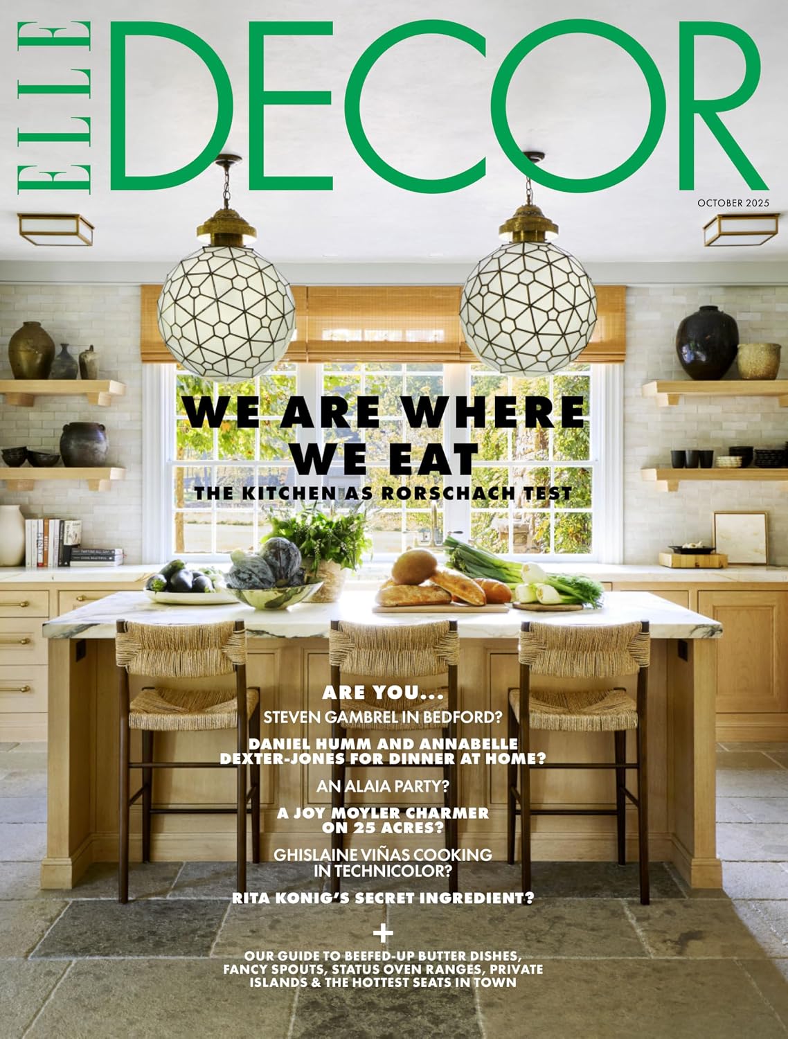 Elle Decor USA October 2025, Architecture Of Time, The Emperor Of Paris, Conversation Piece, Jewelry House, Biography Of A Room