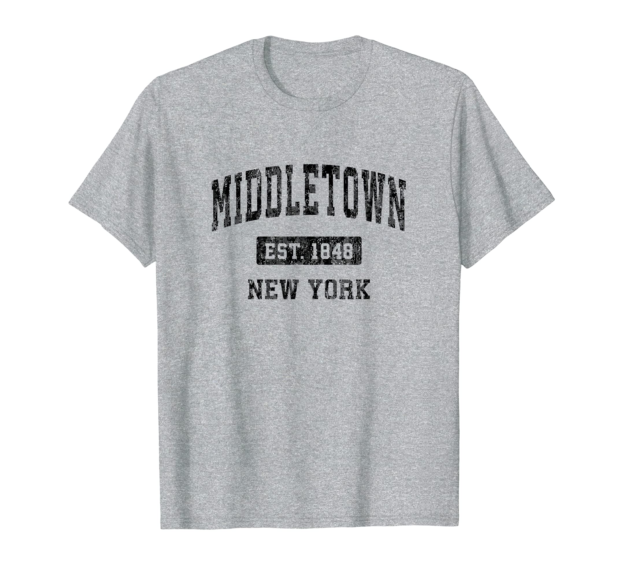 Middletown New York NY Vintage Sports Design Black Design T-Shirt