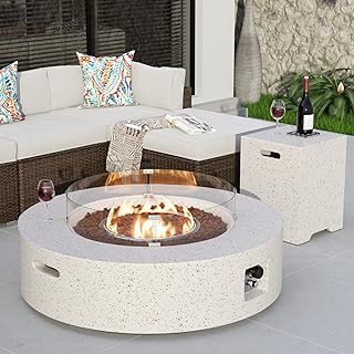 COSIEST 2-Piece Outdoor Propane Firep...