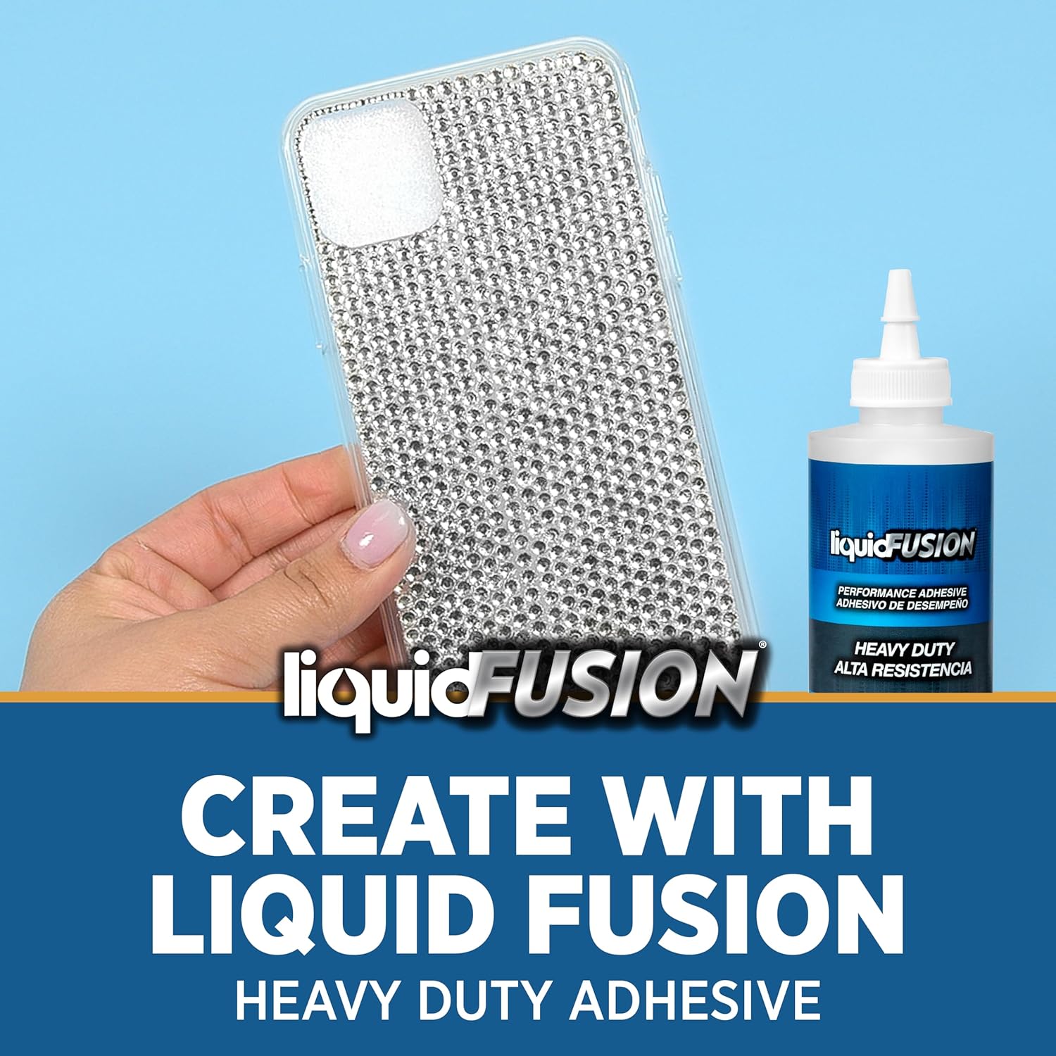 Aleene's Liquid Fusion Glue, Great for Rhinestone Embellishment, Diamond Art, Tumbler Making, 8 oz