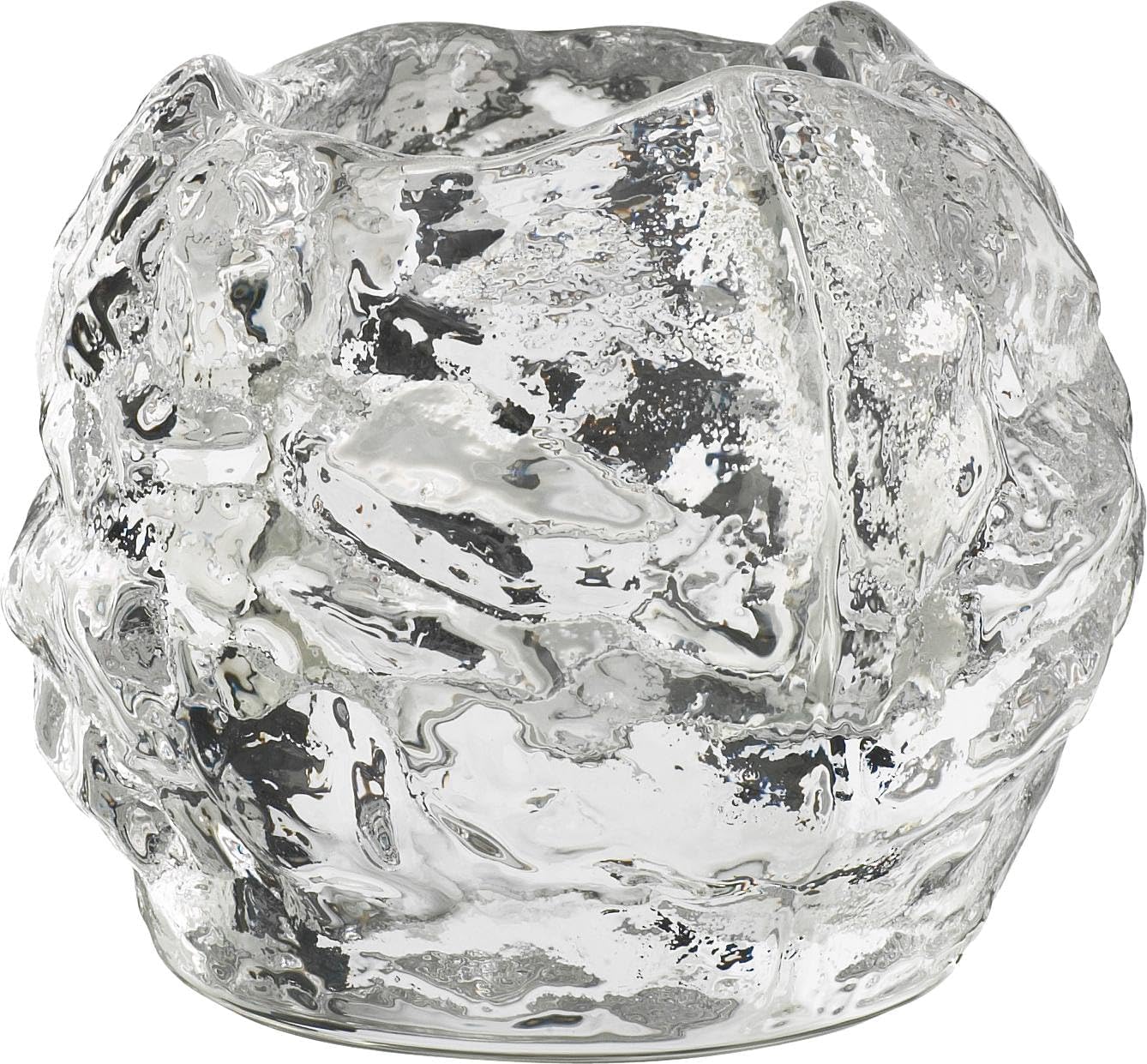 Kosta Boda Snowball Crystal Votive, 2" X 1"