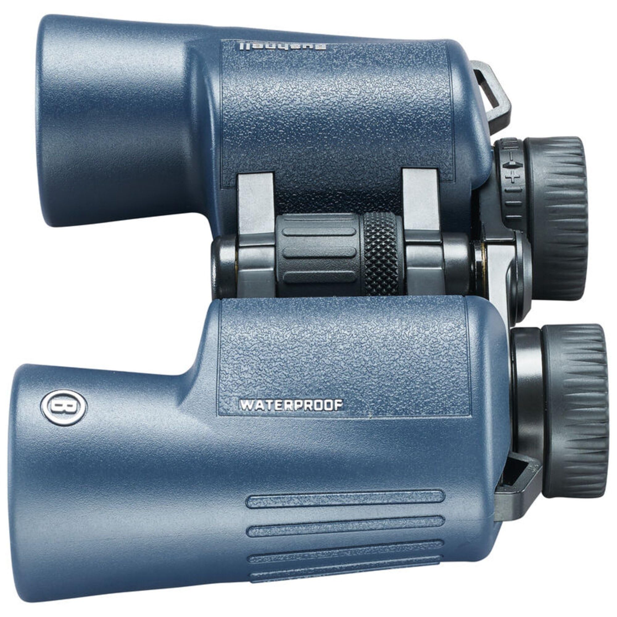 Bushnell - H2O 2 - Prismáticos - 10x42 Azul Oscuro Porro - Completamente Multicoated - Impermeable/Antivaho - Oculares Twist Up - Deportes Acuáticos - Náutica