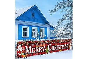 Merry Christmas Banner Outdoor Decorations - Elegant Xmas Decorations