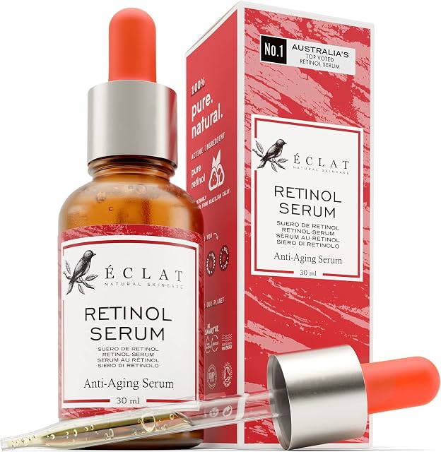 Pure Retinol Serum for Face & Neck (2.5%) - Vitamin A Anti-Aging/Wrinkle/Acne Skin Resurfacing Retinol Serum - Pro Moisturizing & Brightening Prescription Strength Retinoid Treatment for Women & Men