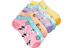 Animal Socks Women, 6 Pairs Fun Cute Novelty Fashion No Show Low Cut Gifts