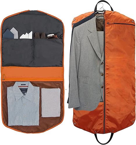 Miniatura 2 de DEGELER portatrajes para viajes - Bolsa para tajes de negocios para profesionales que disfrutan el estilo de viaje sin esfuerzo, Anaranjado),